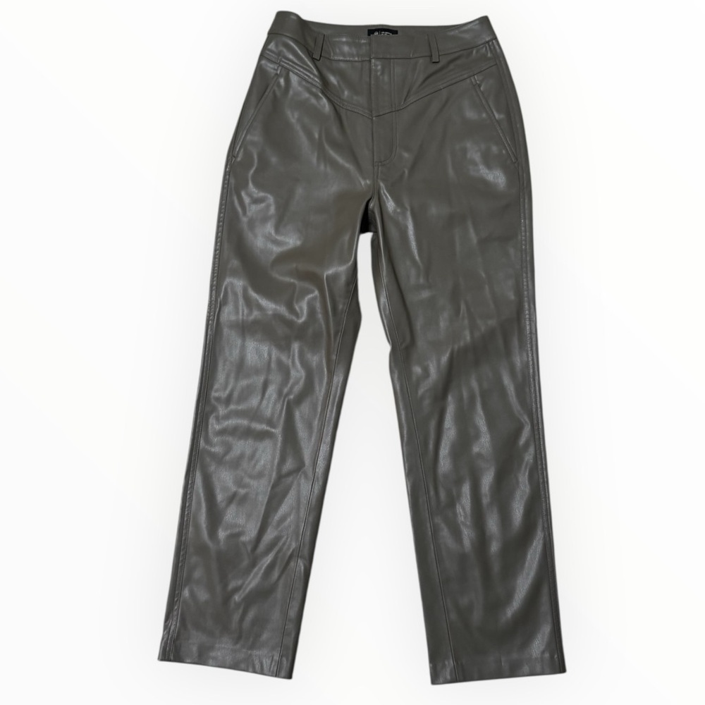 AG Cleo High Waist Kick Flare Faux Vegan Leather Straight Leg Pants Ankle 27 - Picture 3 of 8